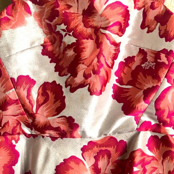 Betsey Johnson Pink and Red Square Neck A-Line Dress - Picture 2 of 4